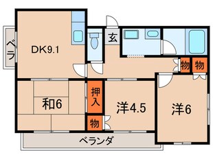 プラシド須磨の物件間取画像